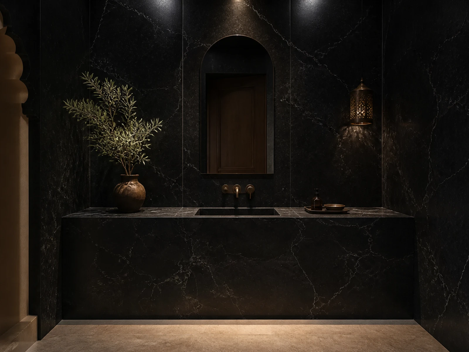 Atlas Absolute Black used in an architectural application