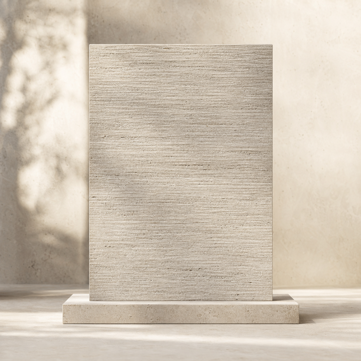 Brushed & textured stone finish