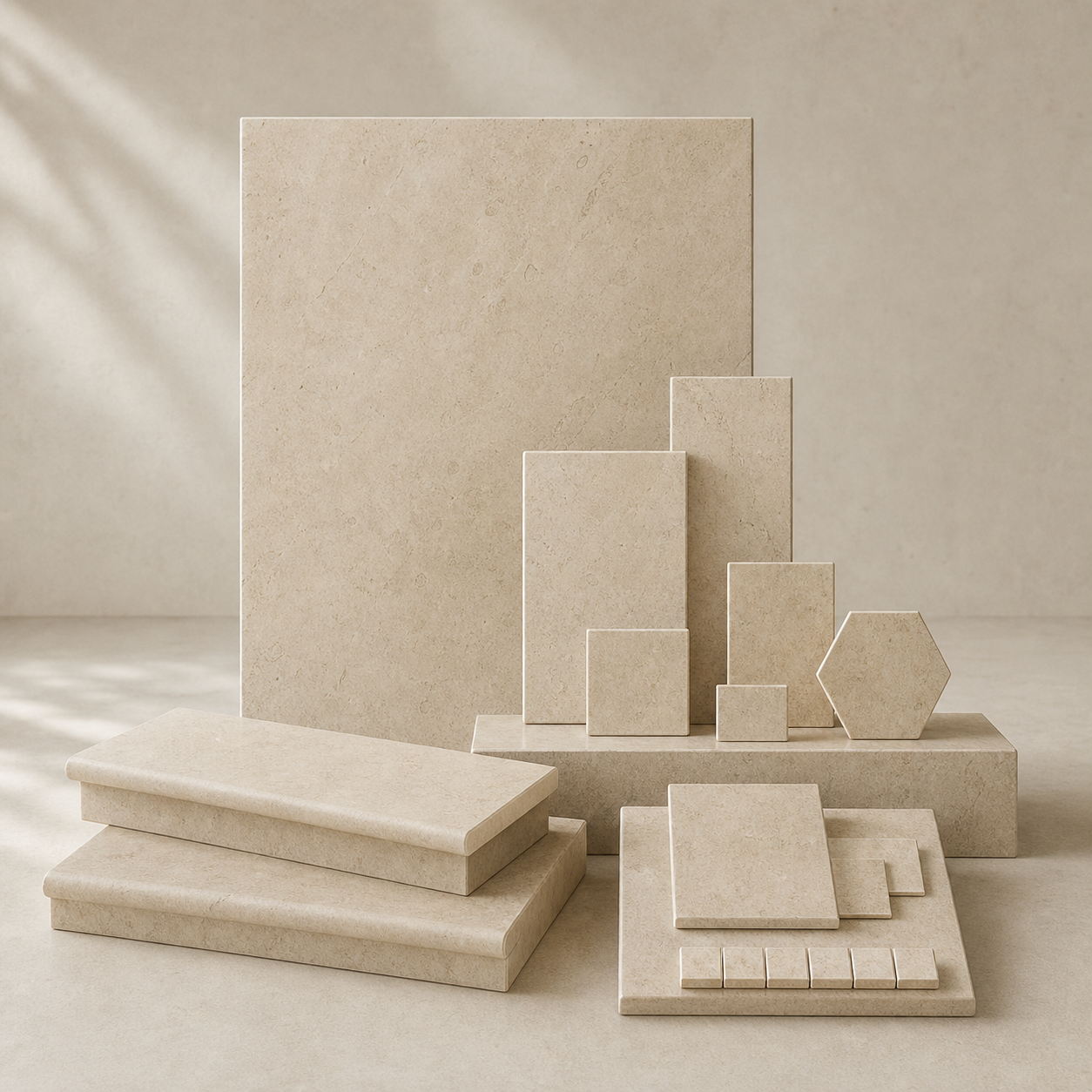 Custom formats stone finish