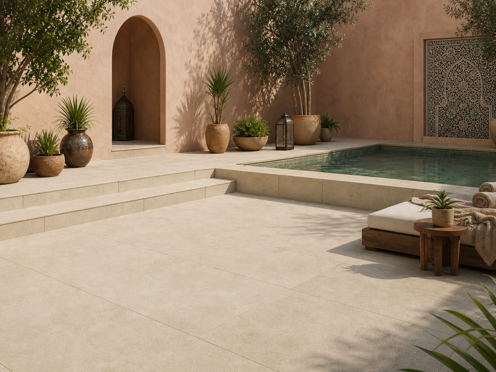Viaza Beige Light Bush-Ham used in an architectural application