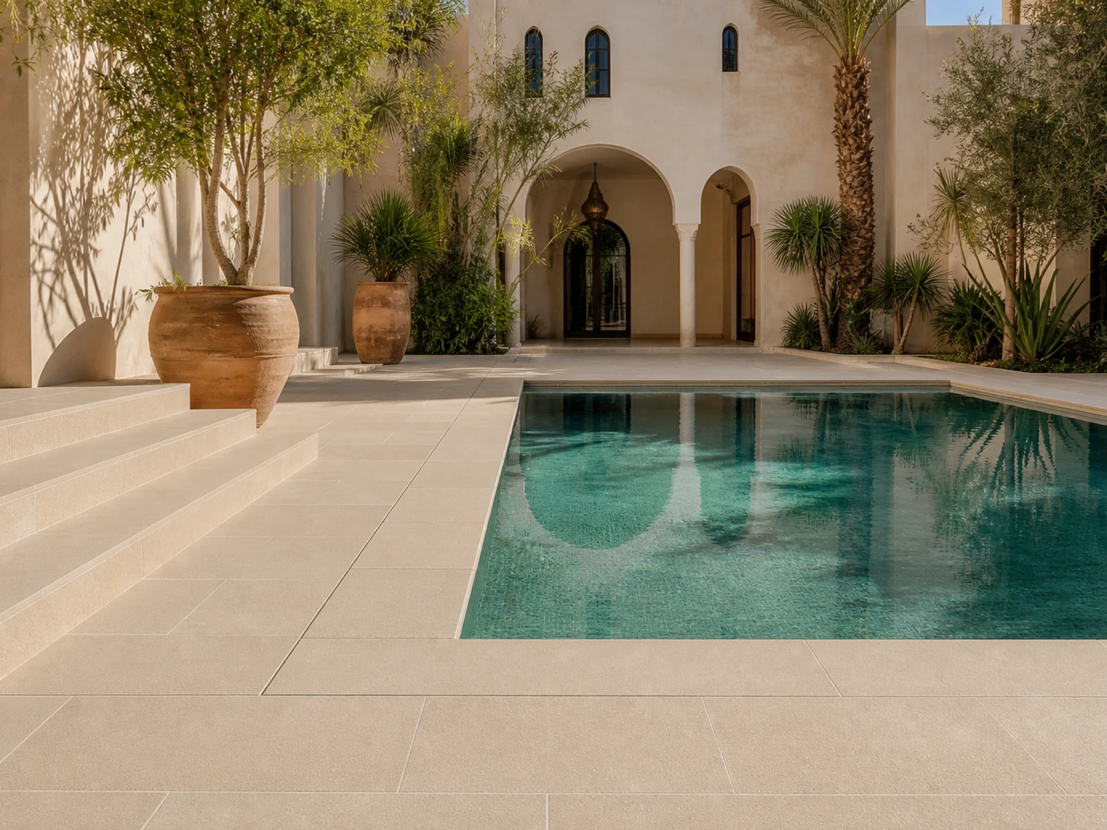 Viaza Beige Sandblasted-BRP used in an architectural application