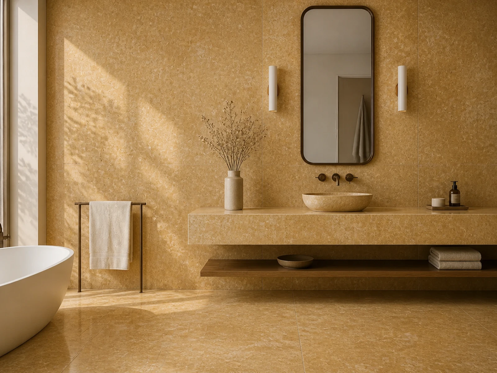 Yellow Atlantic used in an architectural application